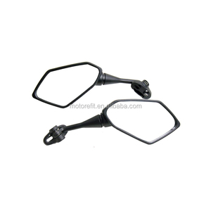 Motorefitรถจักรยานยนต์กระจกCowhideซ้ายและขวาชุดCBR250R CBR600RR Nkr974 (รูปแบบคาร์บอน),สีดำ - Product Image 2