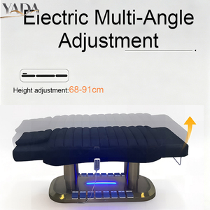 Lettino da Massaggio Elettrico Regolabile in Altezza 68-91CM con Controlli Laterali, Funzione di Inclinazione Completa, Tavolo da Massaggio per Salone e Spa con Luce - Product Image 3