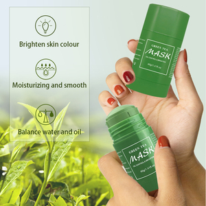 หน้ากากดินน้ำมันออร์แกนิก,มาส์กการดูแลผิวหน้าสีเขียวใบชา - Product Image 3