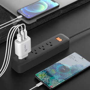 Vina PD 45W QC18W 65W Dual USB <span class=keywords><strong>C</strong></span> Cargador de pared eléctrico para Samsung S10 Laptop Teléfono móvil con puerto dual USB y <span class=keywords><strong>C</strong></span> - Product Image 5