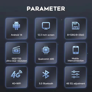 Diboev Android 14 màn hình cảm ứng đa phương tiện Stereo Navigation GPS với không dây Carplay đài phát thanh xe cho Audi A1 2012-2018 - Product Image 6