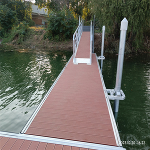 <span class=keywords><strong>Estructura</strong></span> de muelle <span class=keywords><strong>flotante</strong></span> de aluminio Plataforma de puente Flotadores de pontones con pasarela - Product Image 5