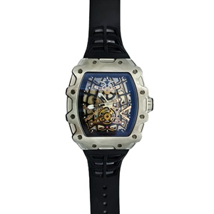 Biểu Tượng Tùy Chỉnh Skeleton Đồng Hồ Nhãn Hiệu Riêng Người Đàn Ông Sang Trọng Của Thép Không Gỉ Đồng Hồ Ban Nhạc Cao Su Chất Lượng Cao Đồng Hồ Cho Nam Giới - Product Image 1