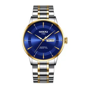 OEM Watch for Men Hot Selling NIBOSI Men's Waterproof Watches Fashion Luminous Hands with Calendar Sports Men's Watch 2607