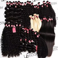 Vente en gros de cheveux vierges brésiliens, cheveux bouclés ondulés, texture droite naturelle, nouveau modèle numéro 4B