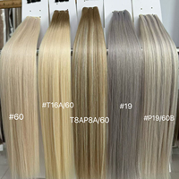 Extensions de cheveux humains Luxsea Hair s Genius, cheveux vierges doublement étirés, qualité de luxe, couleur blonde avec mèches, tissage Geniuse