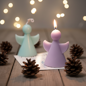 ชุดเทียนหอมลาเวนเดอร์ทำมือ กลิ่นเอลฟ์ขาว สำหรับคริสต์มาส ขายส่ง ของขวัญเทศกาล ของชำร่วย ตกแต่งห้องนั่งเล่น บรรยากาศอบอุ่น จำนวนมาก - Product Image 1