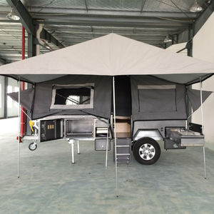 حار بيع مقطورة عربات سكنية عالية الصلابة إلى الأمام للطي التخييم مقطورة - Product Image 1