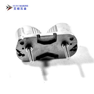 Cleat de navigation en acier inoxydable 316 avec anneau de guidage pour câble, pour voilier - Product Image 6