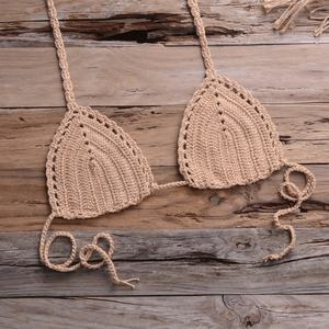Conjunto de Bikini de Mujer, Diseño Floral 3D, Tejido a Mano, Sexy, Personalizado, Traje de Baño de Crochet, Ropa de Playa - Product Image 2