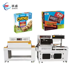 Food Chocolate Cereal Protein Bar Box Shrink Packaging Machine Cheese Disposable Box Packing Machine