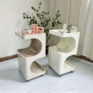 Modern Professional <b>Tool</b> <b>Trolley</b> Beauty Salon Stylish Storage Rack Stand End Table Side Table Salon <b>Trolley</b> - Product Image 2