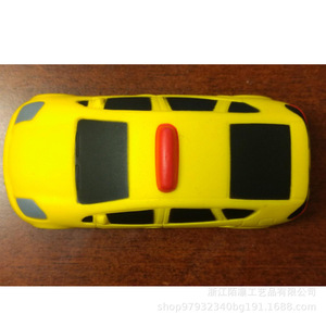 Pu Foam Taxi <b>Car</b> Stress Relief Toy Cartoon Plastic Durable <b>Table</b> Decoration Accessory - Product Image 1