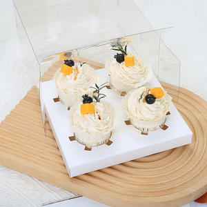 Caja de Embalaje de Papel Personalizada para 4, 6 o 12 <span class=keywords><strong>Muffins</strong></span>, Caja para Hornear Postres, Caja de Regalo para el Día del Niño o Cumpleaños - Product Image 2