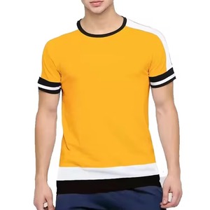 T-shirt homme en coton bio 100% brodé sur mesure, haute qualité, séchage rapide, respirant, vêtement décontracté pour l'été - Product Image 1