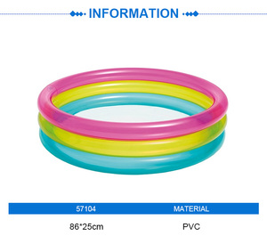 Intex 57104 piscines hors sol pour enfants <span class=keywords><strong>piscine</strong></span> fluorescente à trois anneaux <span class=keywords><strong>piscine</strong></span> gonflable ronde arc-en-ciel pour bébé - Product Image 4