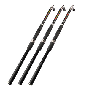 Canne à pêche télescopique Shi Diao Ying Xiong 3,5 m, action moyenne rapide, pour pêche en mer et en eau salée, noire et grise - Product Image 5