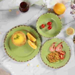 Juego de <span class=keywords><strong>vajilla</strong></span> de <span class=keywords><strong>melamina</strong></span> de <span class=keywords><strong>12</strong></span> <span class=keywords><strong>piezas</strong></span>, juego de platos y cuencos de plástico de cocina irrompibles para uso en interiores y exteriores, <span class=keywords><strong>vajilla</strong></span> - Product Image 2