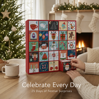 Nouvelle conception 2026 – Calendrier de l'Avent de Noël de haute qualité – Boîte décorative pour compte à rebours de 25 jours – Fournitures de fête – Vente directe usine
