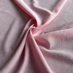 3310 Polyester Spandex Rekbare Acetaat Zoals Satijn Reliëf Jacquard Stof In Orchidee Embossing Patroon Voor Cheongsam Jurken