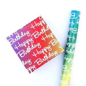 Papier d'emballage cadeau personnalisé pour le festival du Nouvel An, boîte cadeau générale, papier de décoration, rouleau de papier d'emballage en gros - Product Image 5