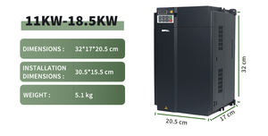 USFULL 11kw 15kw 18.5kw可変周波数ドライブVFD 1相-3相コンバータ220v 380vインバータオフグリッドオフ - Product Image 3
