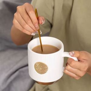 500ml Nordic Matte Custom Copper <b>Sheet</b> Ceramic Mug Manufacturer Luxury Coffee Mugs with logo Household Water Cup Gift Box - Product Image 2