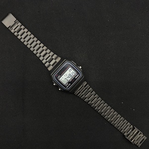 F91W นาฬิกาดิจิตอลแนวสปอร์ตสำหรับผู้ชายแบบย้อนยุคสายสเตนเลสสตีลอัลลอยด์สำหรับผู้ชายและผู้หญิง - Product Image 5