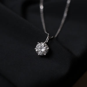 Collana in Oro 18K Altamente Popolare AU750, Collana in Oro Bianco Genuino con Diamanti Creati in Laboratorio, Gioielli da Donna in Oro Puro - Product Image 2