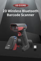 Lecteur de codes-barres 2D portable Syble XB-D35RB, scanner de codes-barres 1D USB, lecteur de codes-barres sans fil BT, lecteur de codes QR pour supermarché