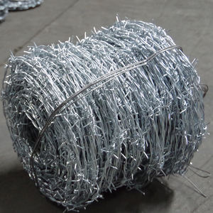 Alambre de púas galvanizado de fábrica de Venta caliente <span class=keywords><strong>para</strong></span> agricultura y cría 25KG/rollo de alambre de hierro seguro <span class=keywords><strong>para</strong></span> prisiones - Product Image 3