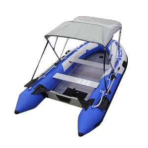 <span class=keywords><strong>Gommone</strong></span> <span class=keywords><strong>Gonfiabile</strong></span> Pieghevole in Alluminio da 330 cm (11 piedi) per 4 Persone con Tettuccio Parasole - Product Image 1