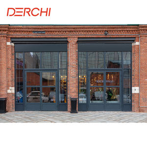 आधुनिक एल्यूमीनियम ग्लास डबल स्विंग कैरमेंट स्टोरफ्रंट वाणिज्यिक आउटडोर - Product Image 3