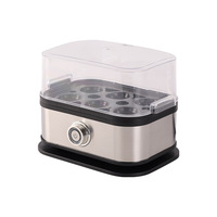 Ménage Automatique Multifonctionnel Cuiseur À Vapeur Portable En Acier Inoxydable Cuiseur À Oeufs 6 Oeufs Capacité Mini Chaudière Électrique