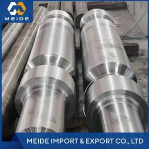 Eje de forja de acero de aleación de carbono, Eje estriado de paso excéntrico con componentes de núcleo de engranaje de rodamiento, husillo forjado para turbina eólica - Product Image 4