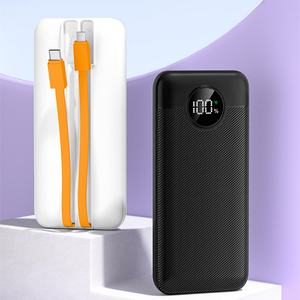 Batterie externe de voyage rechargeable de grande capacité 20000mah 30000mah avec câble de charge intégré 22.5W - Product Image 2