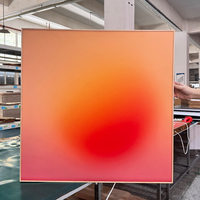 Panneau acrylique rétroéclairé à dégradé dynamique Cyber Aesthetic avec application Bluetooth pour smartphone, studio de diffusion en direct, art mural créatif
