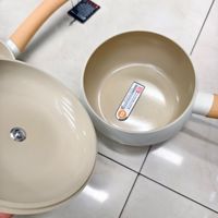 Juego de Ollas UCC de Aluminio Esférico con Inducción, Antiadherente, de 9 Piezas, con Tapas de Vidrio Aptas para Horno, para Exportación