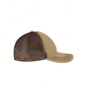 หมวกทรูเกอร์ตาข่ายโพลีเอสเตอร์5แผงออกแบบได้ตามต้องการพิมพ์3D โลโก้ผ้ากำมะหยี่ลายดอกไม้และใบไม้สำหรับการแสดงกลางแจ้ง - Product Image 3