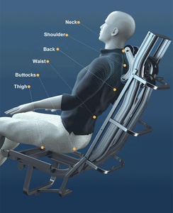 Silla de masaje eléctrica de cuerpo completo de gravedad cero 4D cómoda de alta calidad con función Shiatsu Spa de pies de cuero - Product Image 4
