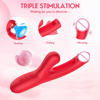 Vibrateur 3-en-1 pour femmes, stimulation du point G, 10 fréquences, rechargeable par USB, étanche IPX6, stimulation des mamelons, écologique