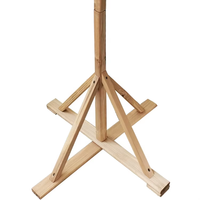 Mangeoire à oiseaux verticale en bois autoportante Table de station d'alimentation pour oiseaux Maison en bois naturel pour jardin