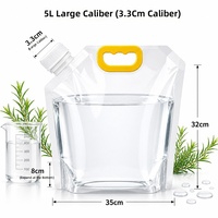 Sachets souples à bec verseur en plastique haute barrière, résistants aux perforations, avec trou de suspension et encoche de déchirement, qualité supérieure, pour le remplissage d'eau et de shampoing