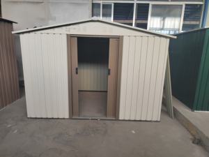 Abri de rangement extérieur en aluminium facile à assembler Porte coulissante écologique toutes saisons Maison à outils <span class=keywords><strong>pour</strong></span> arrière-cour Voiture Vélo - Product Image 5