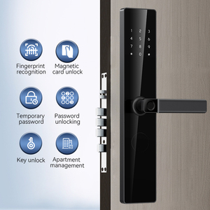 Kasman nguồn Giá cửa gỗ khóa kỹ thuật số căn hộ ngón tay mã QR mật khẩu khóa cửa thông minh với <span class=keywords><strong>wifi</strong></span> - Product Image 5