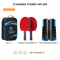 Loki Fournisseur d'Usine Filet de Tennis de Table et Ensemble de Raquettes Premium Kit de Ping-Pong Portable