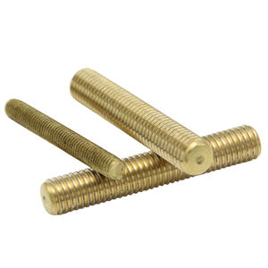 דיוק סגסוגת קצרה ברגי הברגה פליז פליז נחושת הברגה מוטות הברגה הברגה מחברים תעשייתיים - Product Image 4