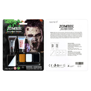 <span class=keywords><strong>Kit</strong></span> de <span class=keywords><strong>maquillage</strong></span> Zombie SFX avec fausse éponge en latex de sang Ensemble de peinture pour visage d'Halloween pour adultes et enfants - Product Image 6