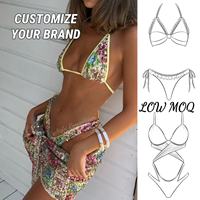 Custom Dames Bikini Merken Kleine Batch Label Service Premium Stoffen Exquise Make