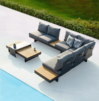 Ensemble de canapés d'extérieur personnalisés, ensemble de canapés modulaires, mobilier de jardin